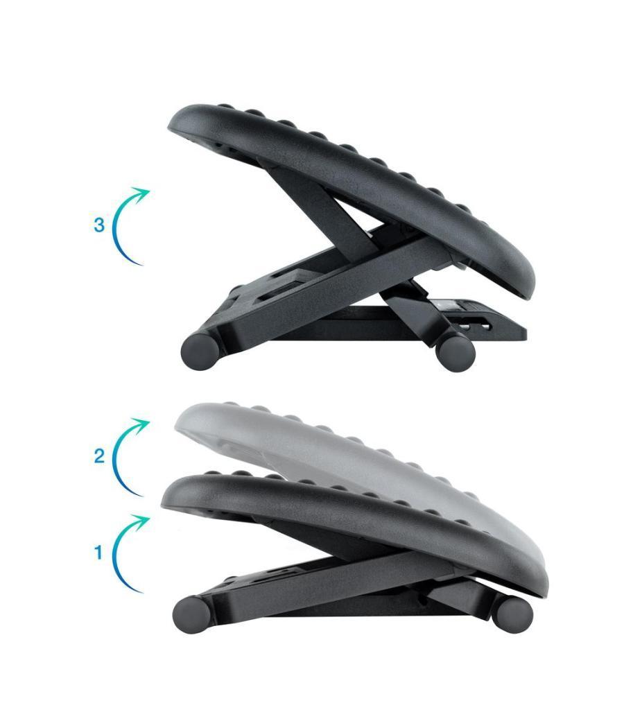 Reposapies tooq ajustable confort negro