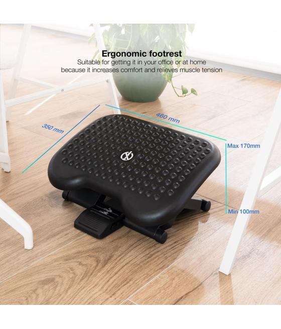 Reposapies tooq ajustable confort negro