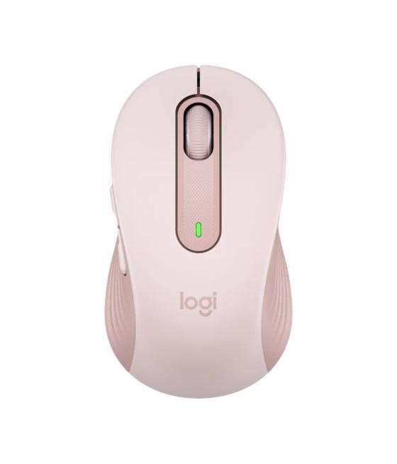 Mouse raton logitech m650 mediano optico wireless inalambrico rosa