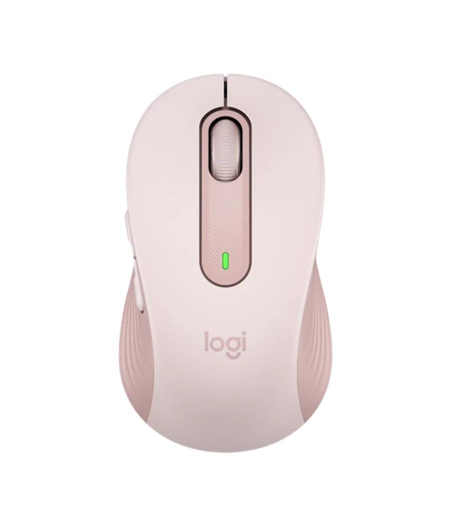 Mouse raton logitech m650 mediano optico wireless inalambrico rosa