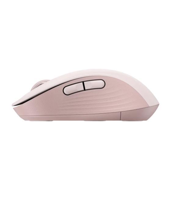 Mouse raton logitech m650 mediano optico wireless inalambrico rosa