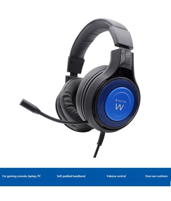 Auriculares para gaming ewent pl3322 con microfono pc & consola