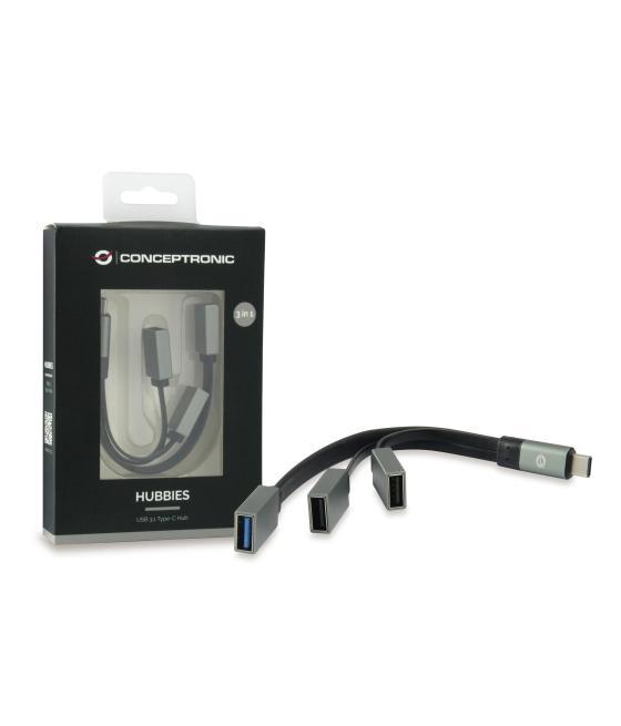 Hub usb tipo c conceptronic hubbies01g 1 x usb 3.0 - 2 x usb 2.0