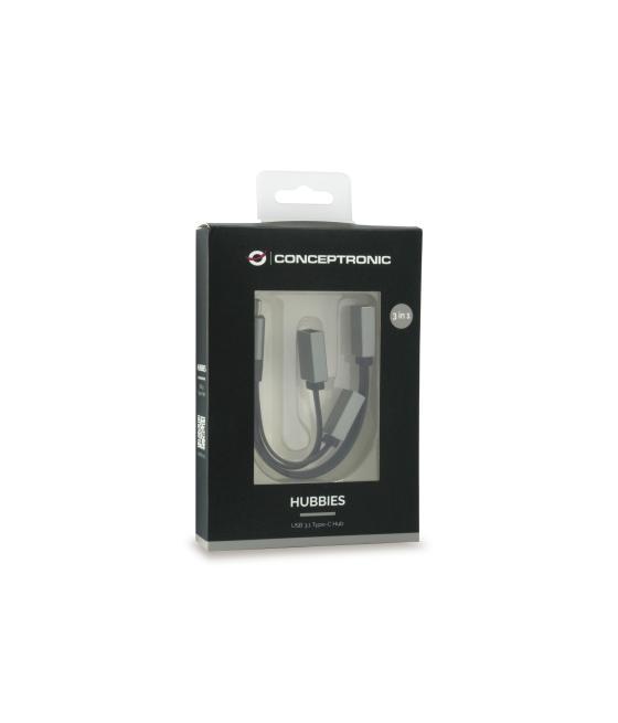 Hub usb tipo c conceptronic hubbies01g 1 x usb 3.0 - 2 x usb 2.0