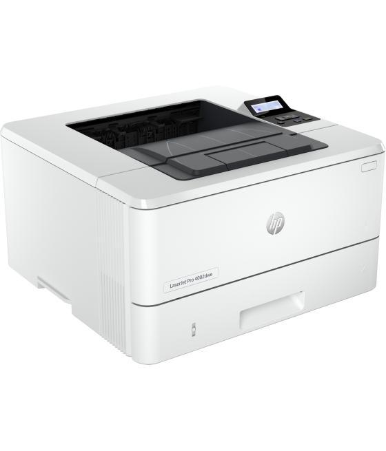 Impresora hp laser monocromo laserjet pro 4002dwe hp+ a4 - 40ppm - red - duplex - wifi