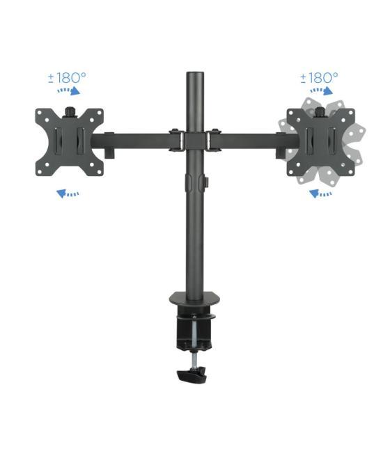 Soporte mesa tooq db1232tn - b 2 pantallas 13 - 32pulgadas max 8kg por brazo negro