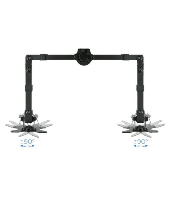 Soporte mesa tooq db1232tn - b 2 pantallas 13 - 32pulgadas max 8kg por brazo negro