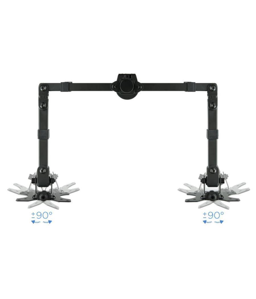 Soporte mesa tooq db1232tn - b 2 pantallas 13 - 32pulgadas max 8kg por brazo negro