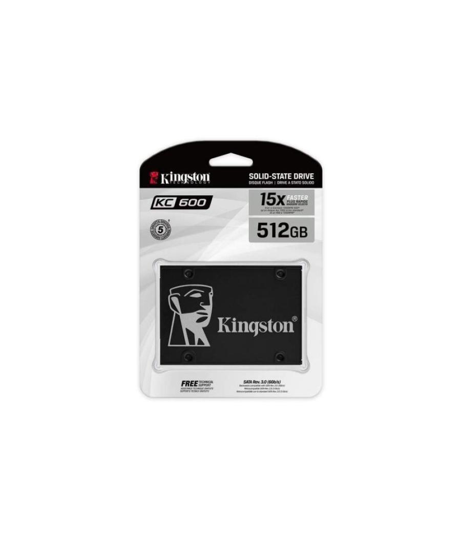 Disco ssd kingston skc600 512gb/ sata iii/ full capacity