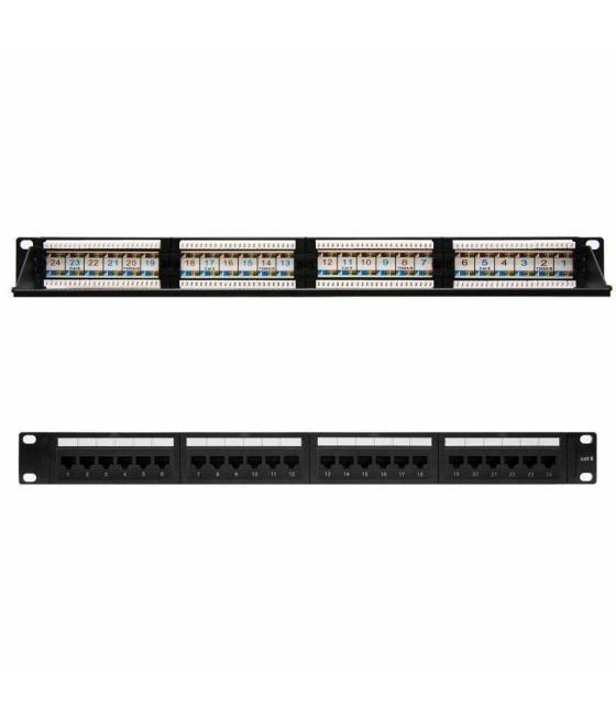 Patch panel nanocable 10.21.3124/ 24 puertos/ cat.6/ altura 1u