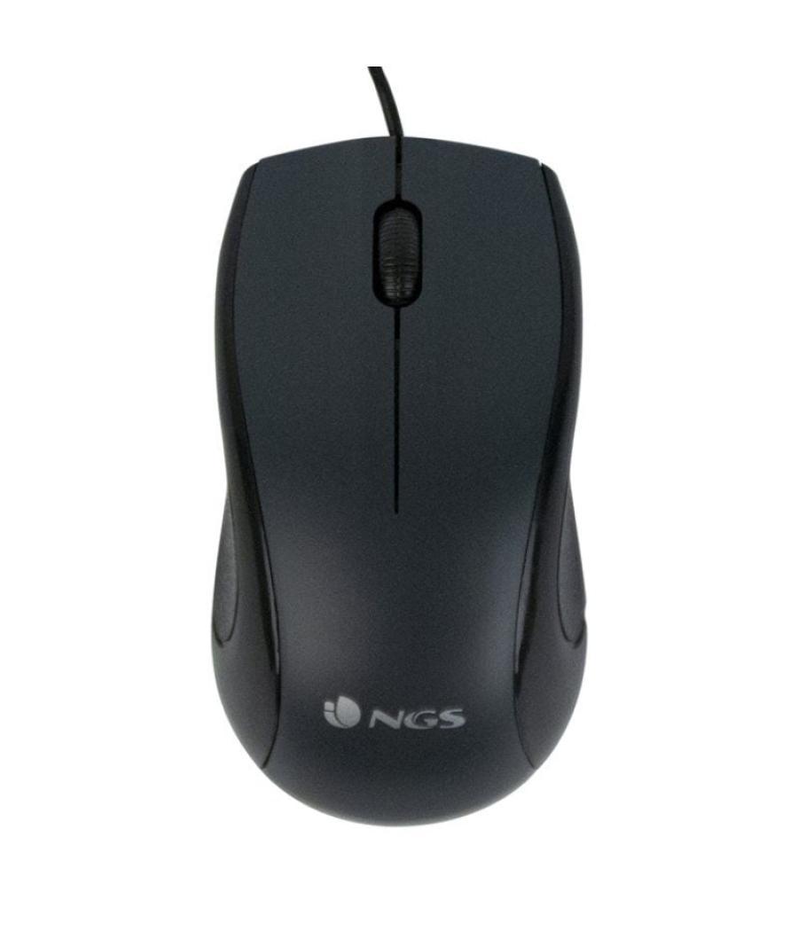 Ratón ngs black mist/ hasta 1000 dpi