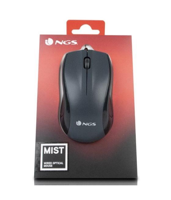 Ratón ngs black mist/ hasta 1000 dpi