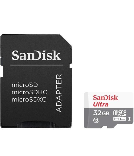 Memoria sd micro 32gb sandisk ultra® microsdxc + sd adapter 100mb/s class 10 uhs-i sdsqunr-032g-gn3ma