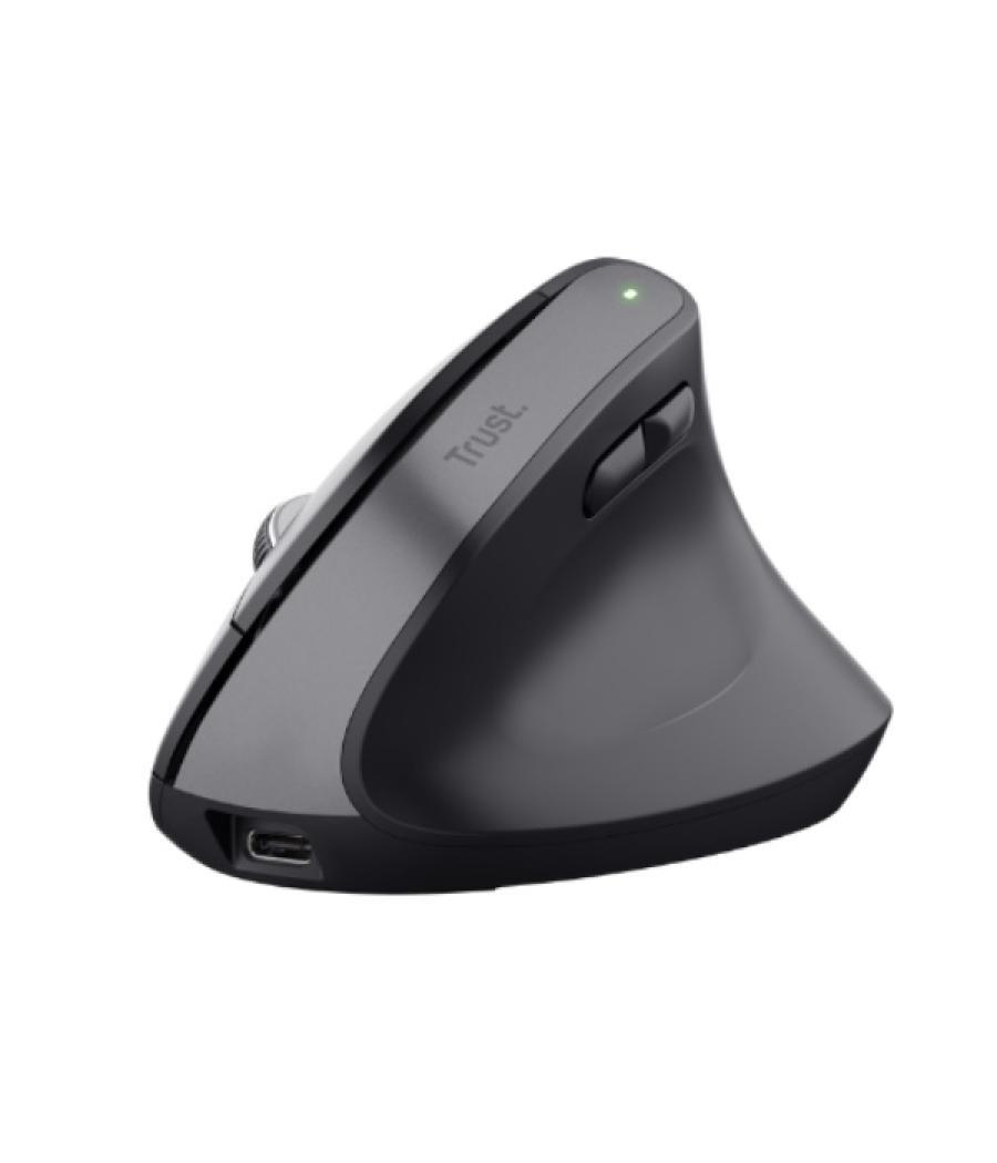 Mouse trust wireless ergo bayoii+ 25146 multidispositivo rf 2.4ghz y 2xbt dpi ajustable 800-2400ppp 6 botones carga usb-c