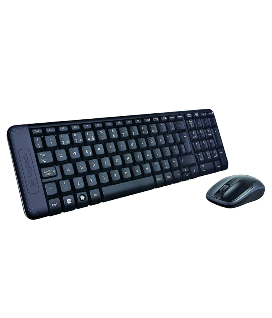 Combo teclado raton logitech mk220 rf inalambrico negro