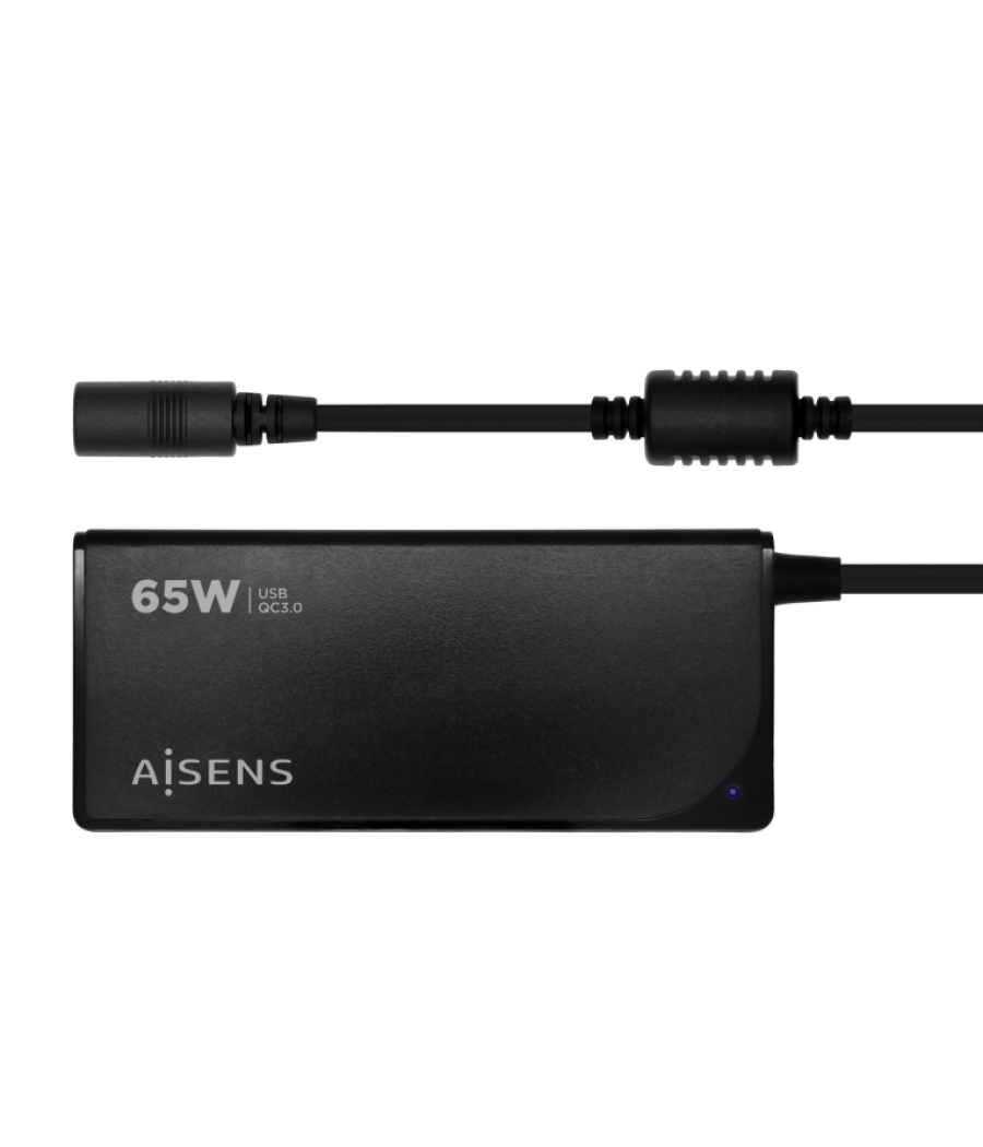 Cargador aisens 65w automatico uni. portatil 9 conectores usb-a qc3.0 negro