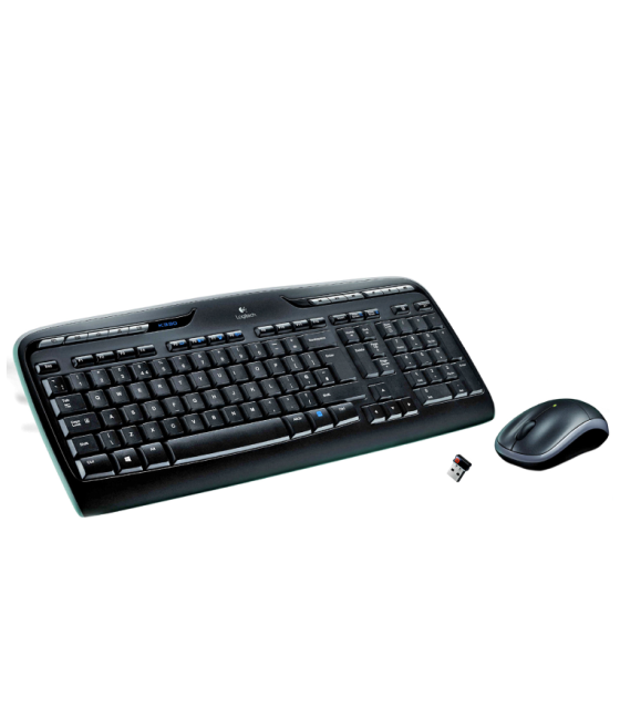 Combo teclado raton logitech mk330 rf inalambrico negro