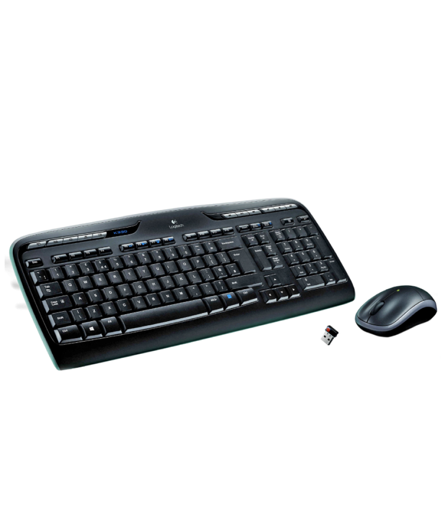 Combo teclado raton logitech mk330 rf inalambrico negro