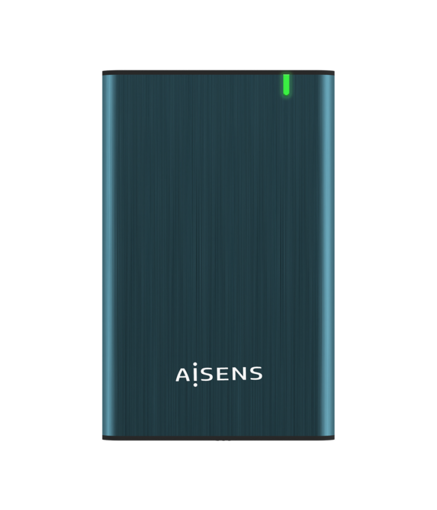 Aisens caja externa 2.5" ase-2525pb 9.5mm sata a usb 3.0 3.1 gen1 azul pacifico