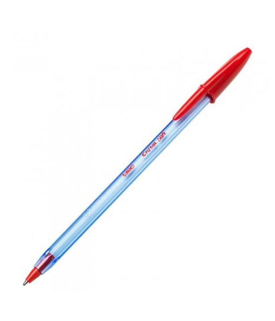 Bic bolígrafo cristal soft b50 bcl rojo eu caja - 50 u-