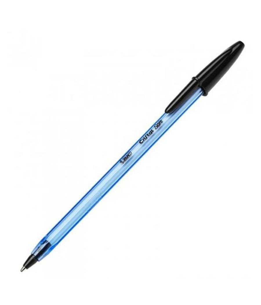 Bic bolígrafo cristal soft b50 bcl negro eu caja - 50 u-