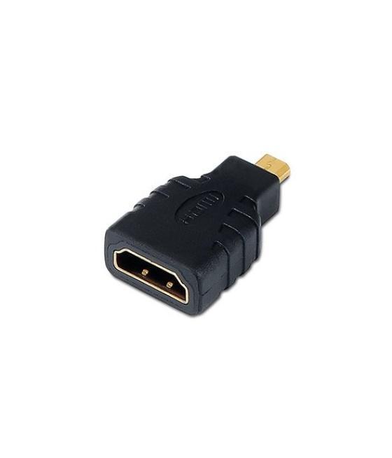 Adaptador hdmi(a)h a micro hdmi(d)m aisens negro