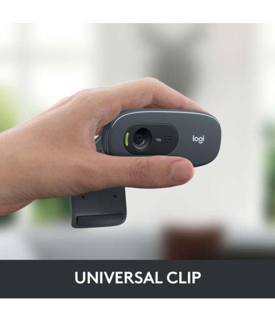 Logitech webcam c270 - cámara web - color - grabación 1024x720 - audio