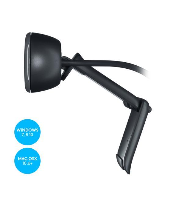 Logitech webcam c270 - cámara web - color - grabación 1024x720 - audio