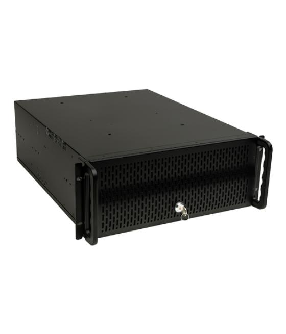 Caja rack 19" 4u unykach uk-4129 - color negro - 427x178x505 mm - 3 bahías de 5 1/4" y 8 de 3 1/2" - fuente atx no incluida.