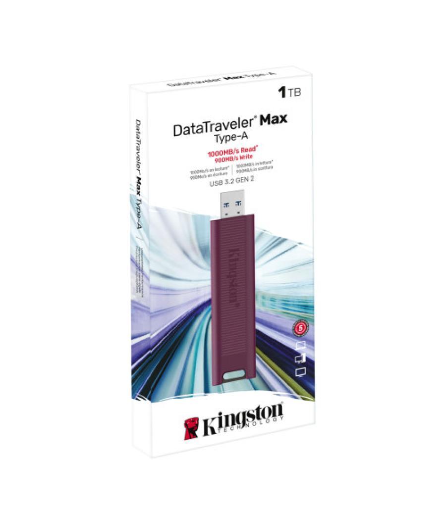 Kingston technology datatraveler max unidad flash usb 1000 gb usb tipo a 3.2 gen 2 (3.1 gen 2) rojo
