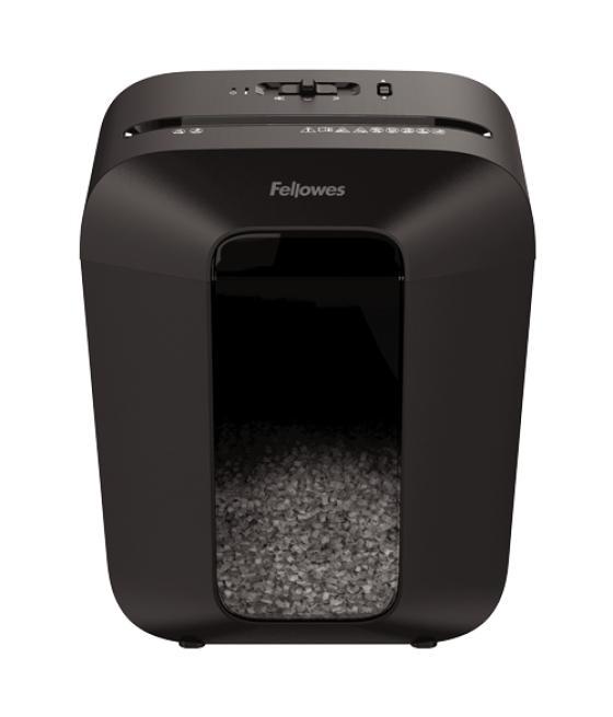 Destructora de documentos fellowes lx-41 capacidad 8h seguridad p4 destruye grapas clips y tarjeta papelera 17 l
