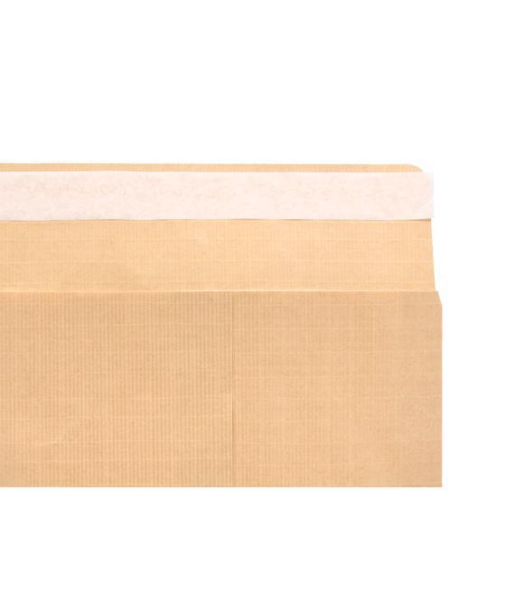 Sobre liderpapel bolsa armado kraft envio seguridad 260x360 mm solapa tira de silicona 120 gr caja de 100 unidades