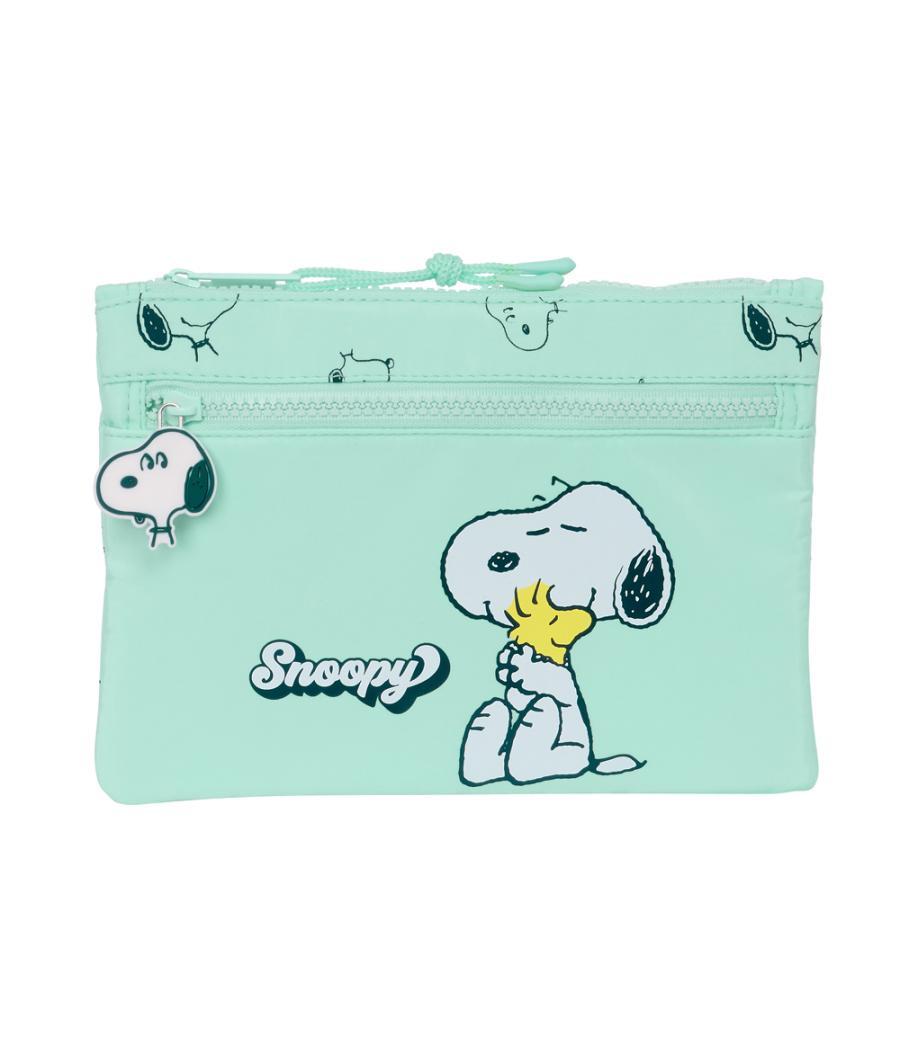 Bolso escolar portatodo safta doble grande snoopy groovy 30x230x160 mm