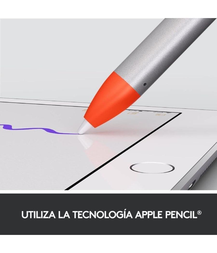 Lápiz inalámbrico logitech crayon para ipad/ naranja