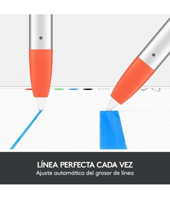 Lápiz inalámbrico logitech crayon para ipad/ naranja