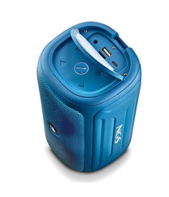 Altavoz con bluetooth ngs roller beast/ 32w/ 2.0/ azul