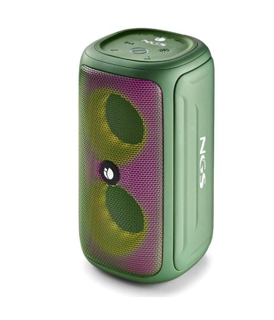 Altavoz con bluetooth ngs roller beast/ 32w/ 2.0/ verde