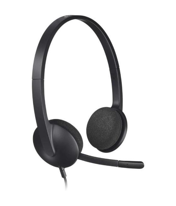 Auriculares logitech h340/ con micrófono/ usb/ negros