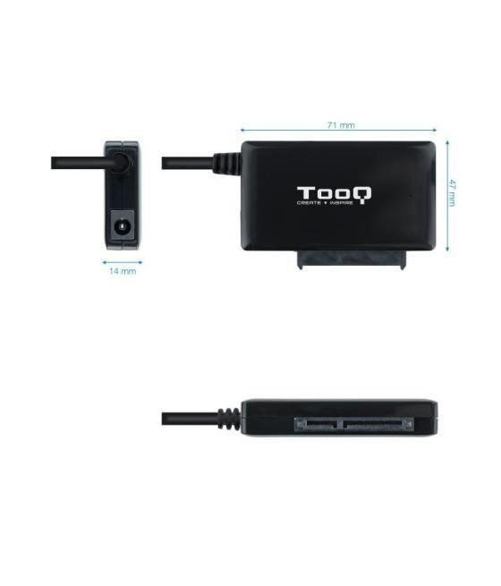 Adaptador para discos duros 2.5'/3.5' tooq tqhda-01a/ usb 3.0 macho - sata