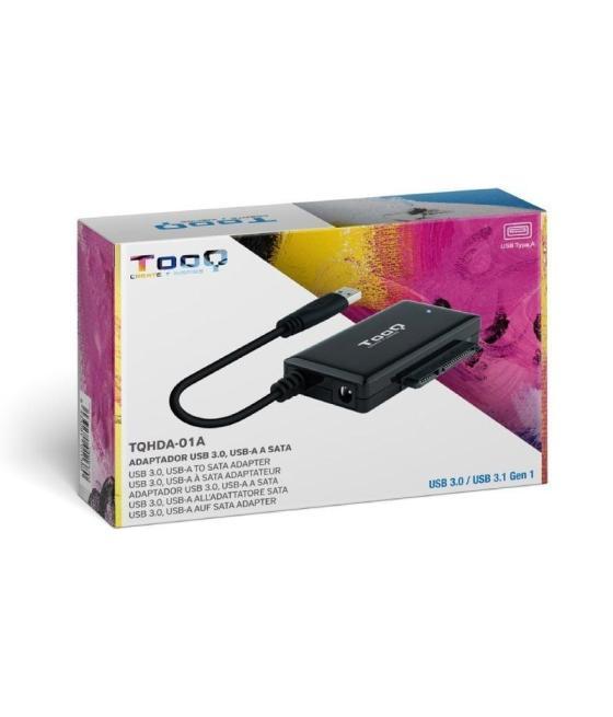 Adaptador para discos duros 2.5'/3.5' tooq tqhda-01a/ usb 3.0 macho - sata