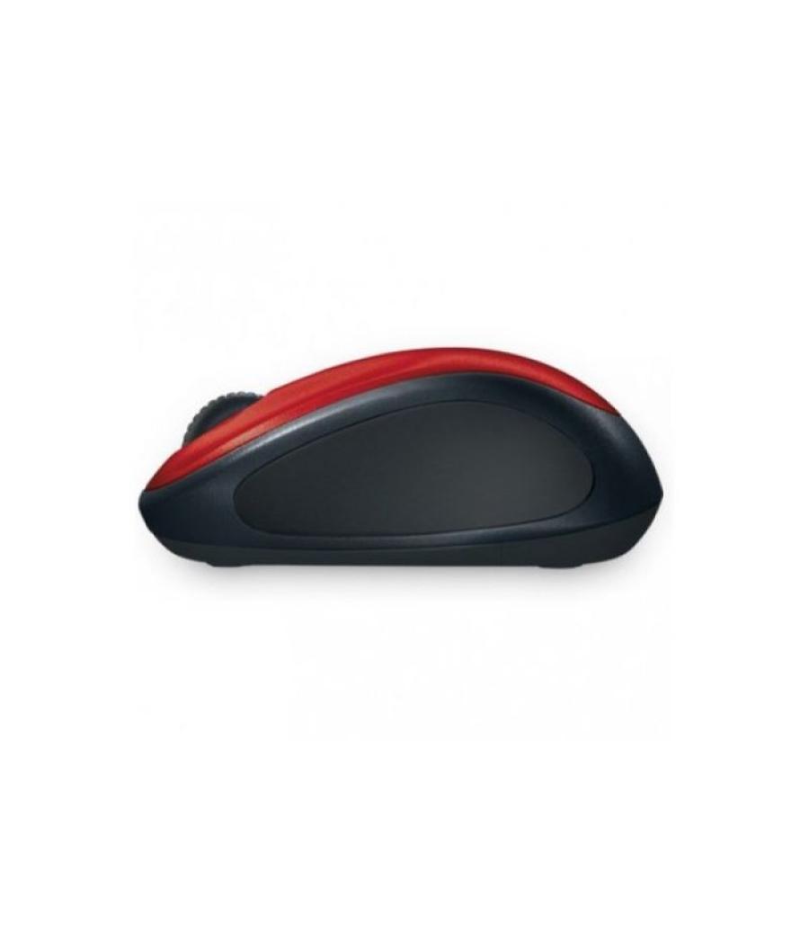 Ratón inalámbrico logitech m235/ hasta 1000 dpi/ rojo