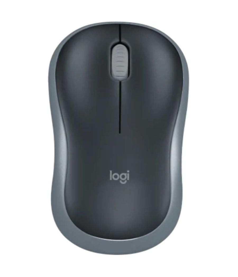 Ratón inalámbrico logitech m185/ hasta 1000 dpi/ gris