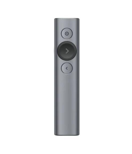 Presentador inalámbrico por bluetooth logitech spotlight presentation remote/ 2.4ghz/ gris pizarra