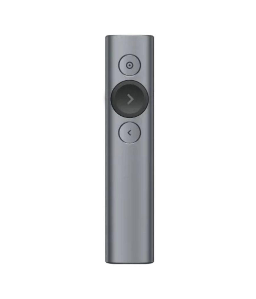 Presentador inalámbrico por bluetooth logitech spotlight presentation remote/ 2.4ghz/ gris pizarra