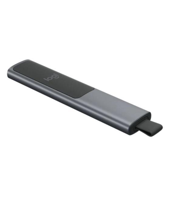 Presentador inalámbrico por bluetooth logitech spotlight presentation remote/ 2.4ghz/ gris pizarra