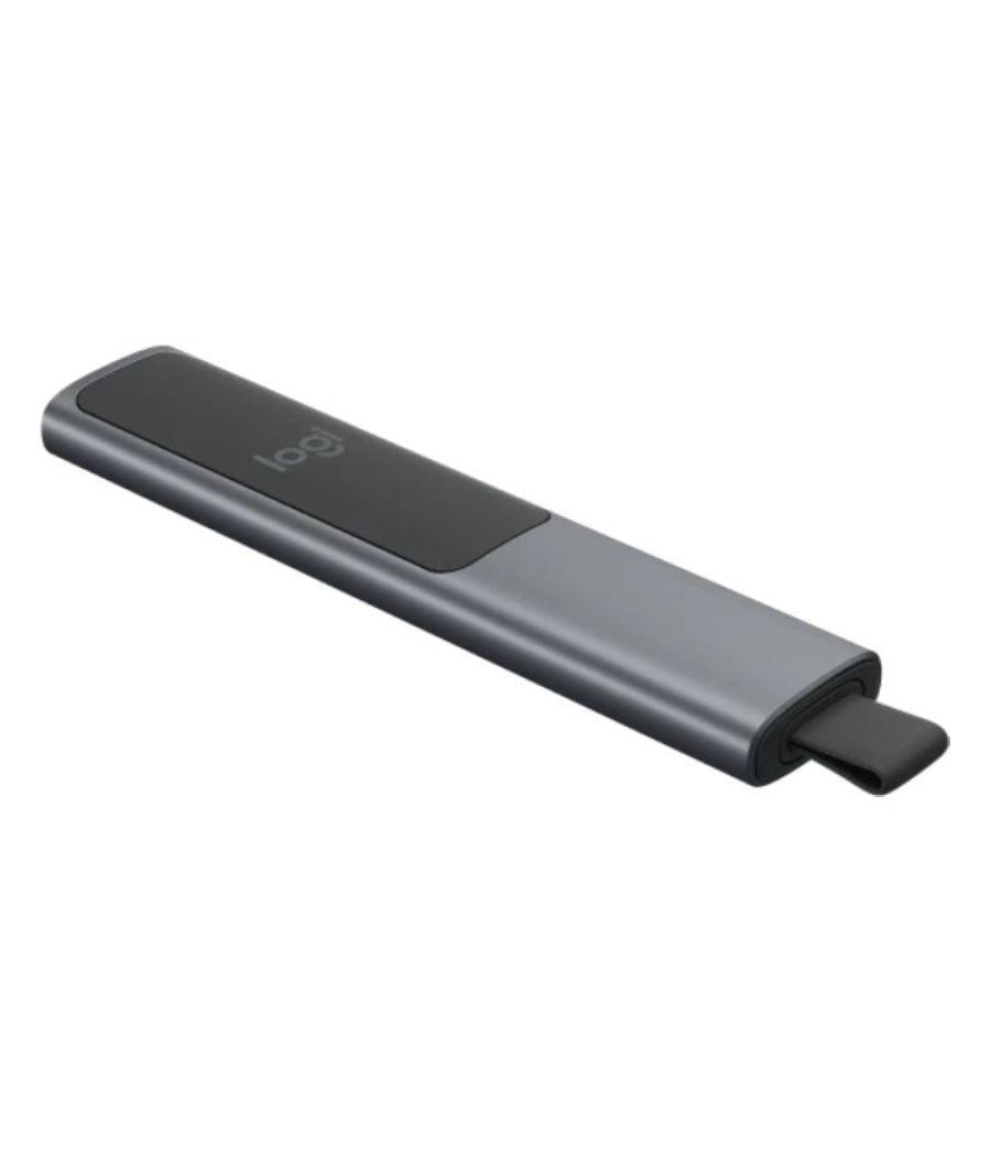 Presentador inalámbrico por bluetooth logitech spotlight presentation remote/ 2.4ghz/ gris pizarra