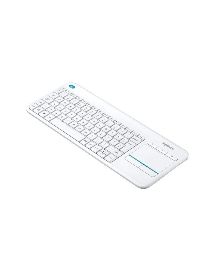 Teclado para smart tv logitech wireless touch k400 plus/ blanco