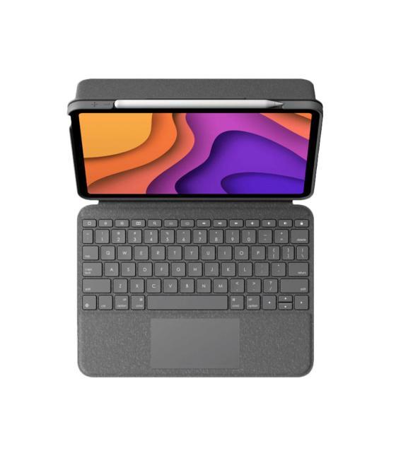 Teclado funda logitech folio ipad oxford grey pro/air p/n: 920-009964