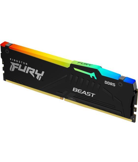 Ddr5 32gb 5600mhz kingston fury beast rgb kf556c40bba-32