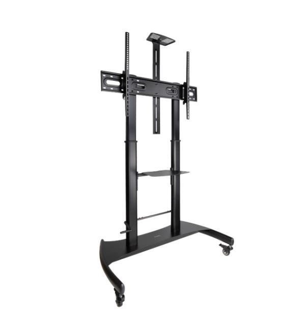 Soporte de suelo con ruedas tooq fs20404hm-b para pantallas de 60-100 regulable en altura max 100kg vesa max 1000x600 min. 400x4